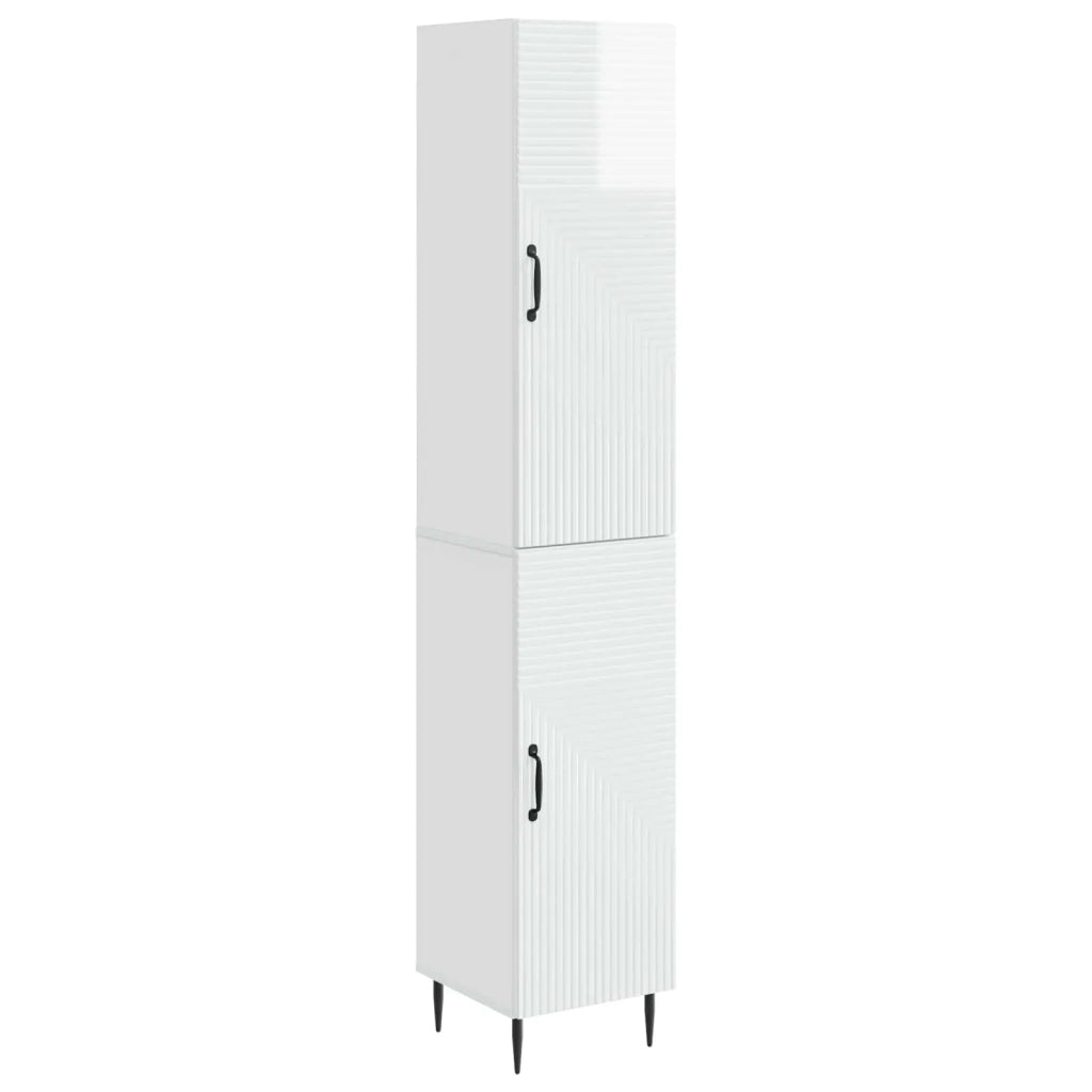 Set di armadi 2 pcs Bianco Lucido 33 x 34,5 x 89,5 cm 3416632