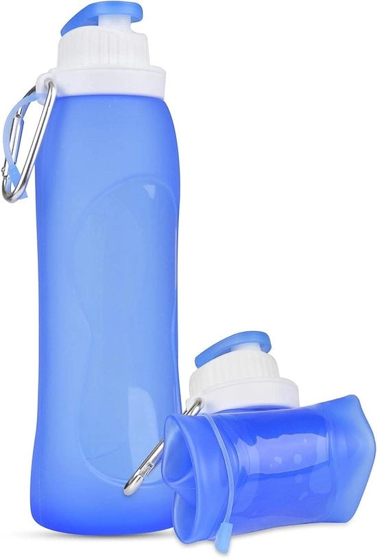 Otturabile Onda di Silicone con Filtro 500 ml - Imbuto Sportivo Senza BPA, Stivale di Ciclismo, Escursione, Fitness, Campeggio