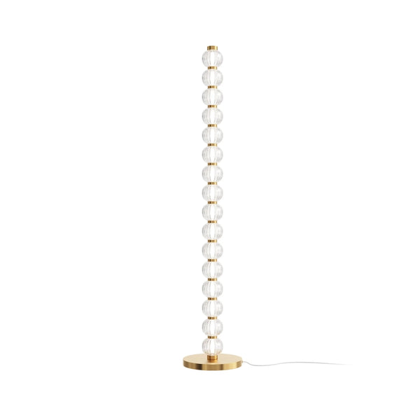 Maytoni Lampada da terra moderna Amulet 1 luce LED integrato cromo metallo vetro
