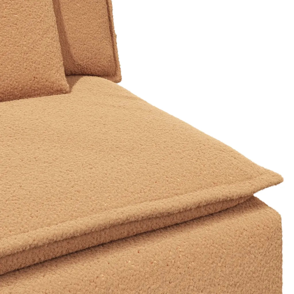 Modulo Centrale Divano Modulare con Cuscini Beige 100 cm 4104446