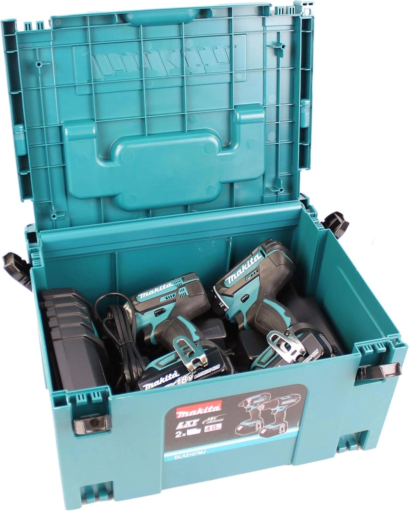 DLX2127MJ 18V Li-Ion accu boor-/schroefmachine (DDF482) & slagschroevendraaier (DTD152) combiset (2x 4.0Ah) in Mbox
