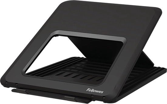 Sostegno per laptop - regolabile - 12 impostazioni di altezza - 1 pezzo - nero - 100% riciclabile