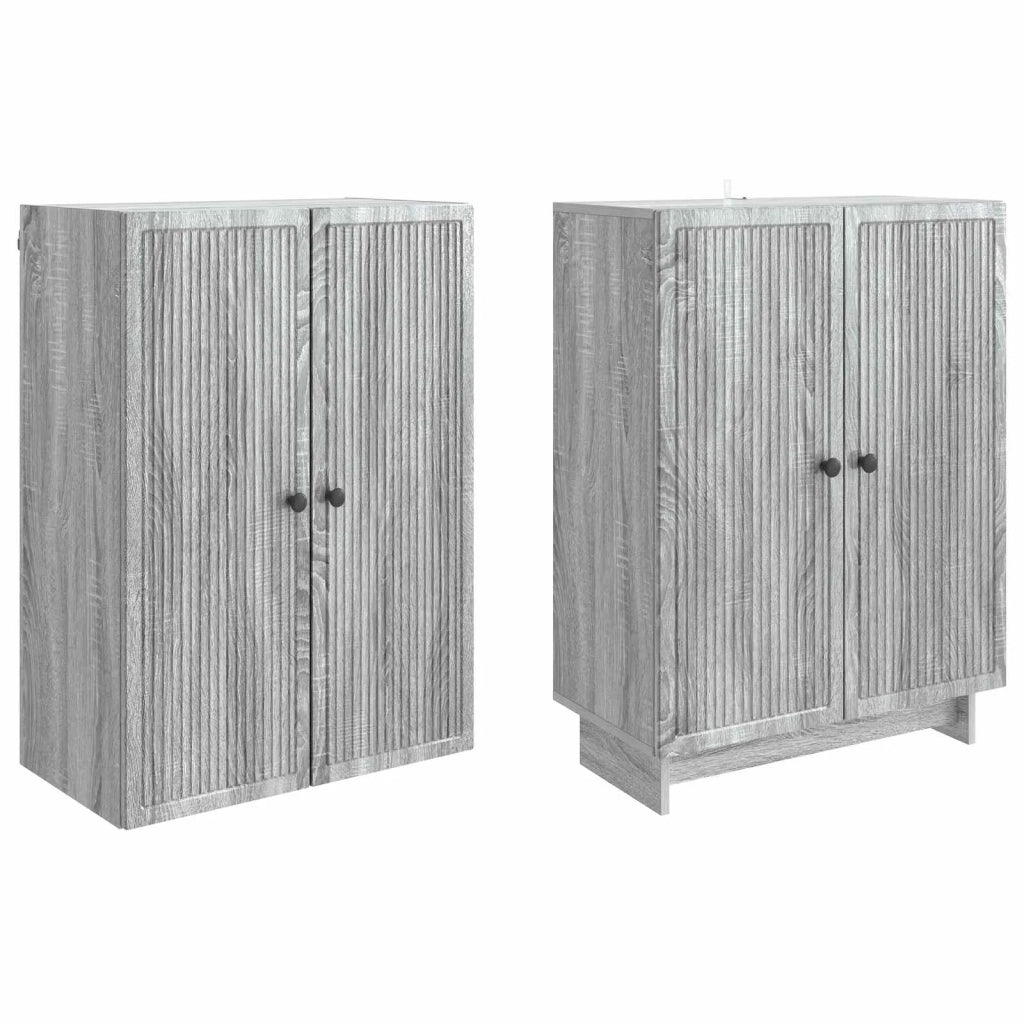 Set di armadi 2 pcs Sonoma grigio 66 x 34,5 x 90 cm 3416364