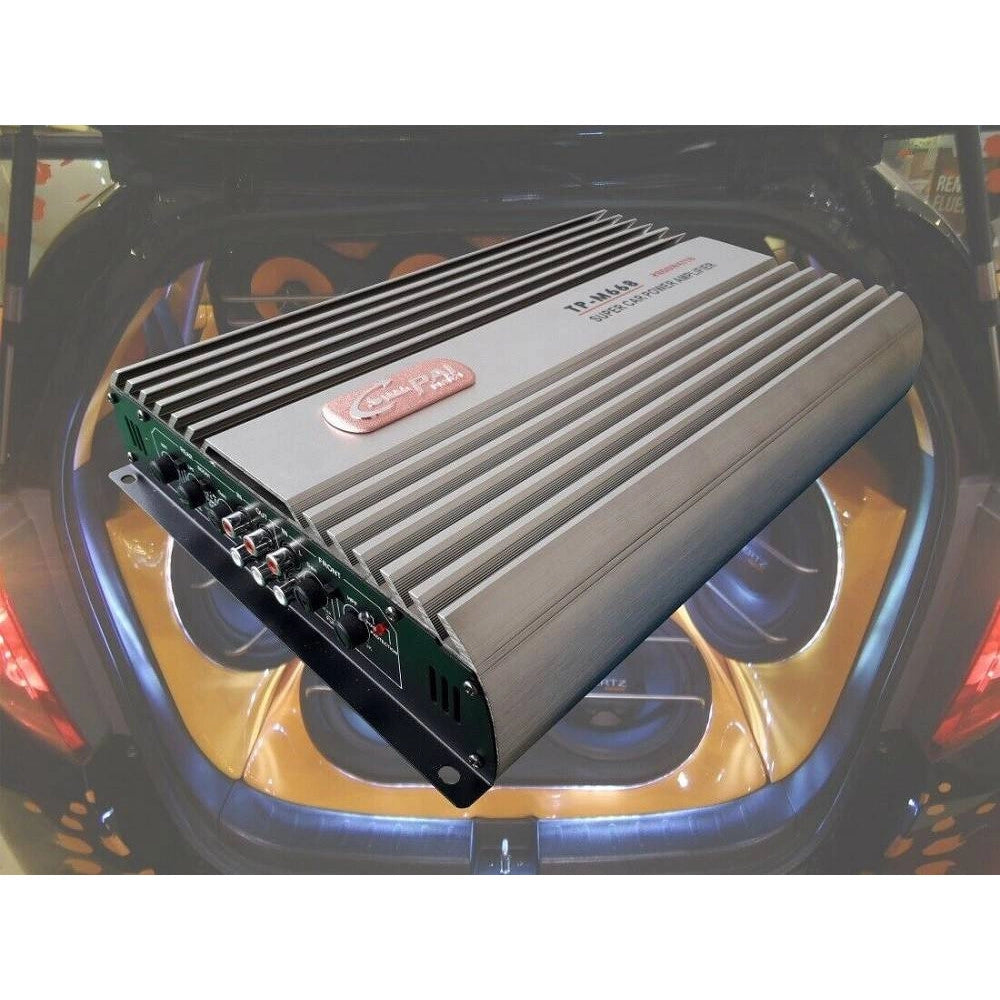Trade Shop - Amplificatore Auto Stereo Audio 4 Canali 2800w Watt 12v Tp-m668 -
