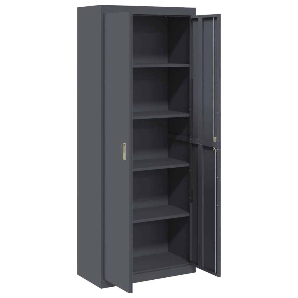 Armadio Antracite 80 x 40 x 200 cm Acciaio