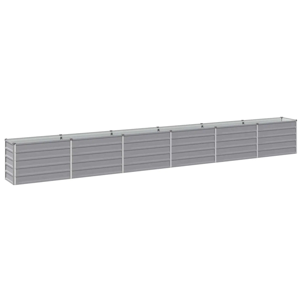 Letto rialzato da giardino Grigio 480 x 40 x 55 cm 8006288