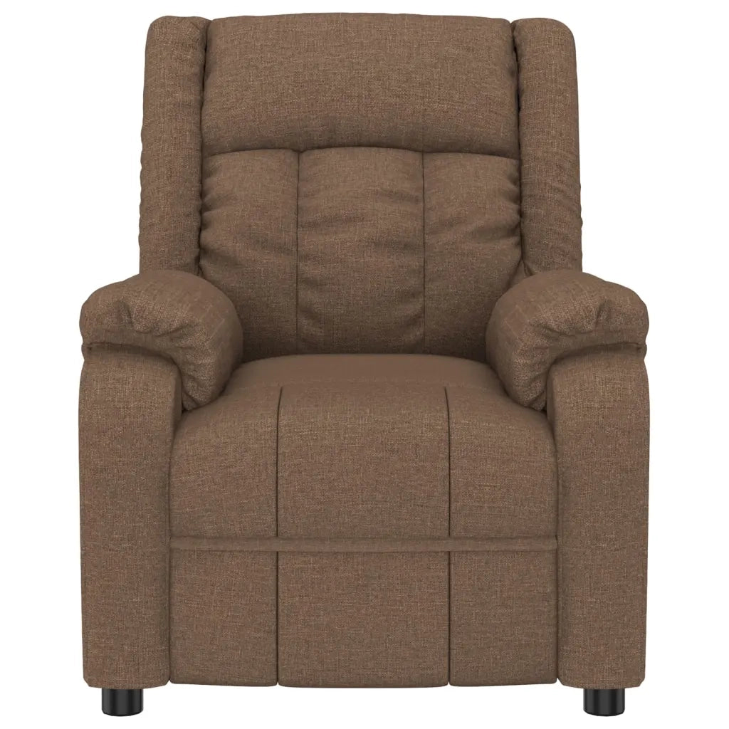 Poltrona Massaggiante Elettrica Marrone in Tessuto 3143583