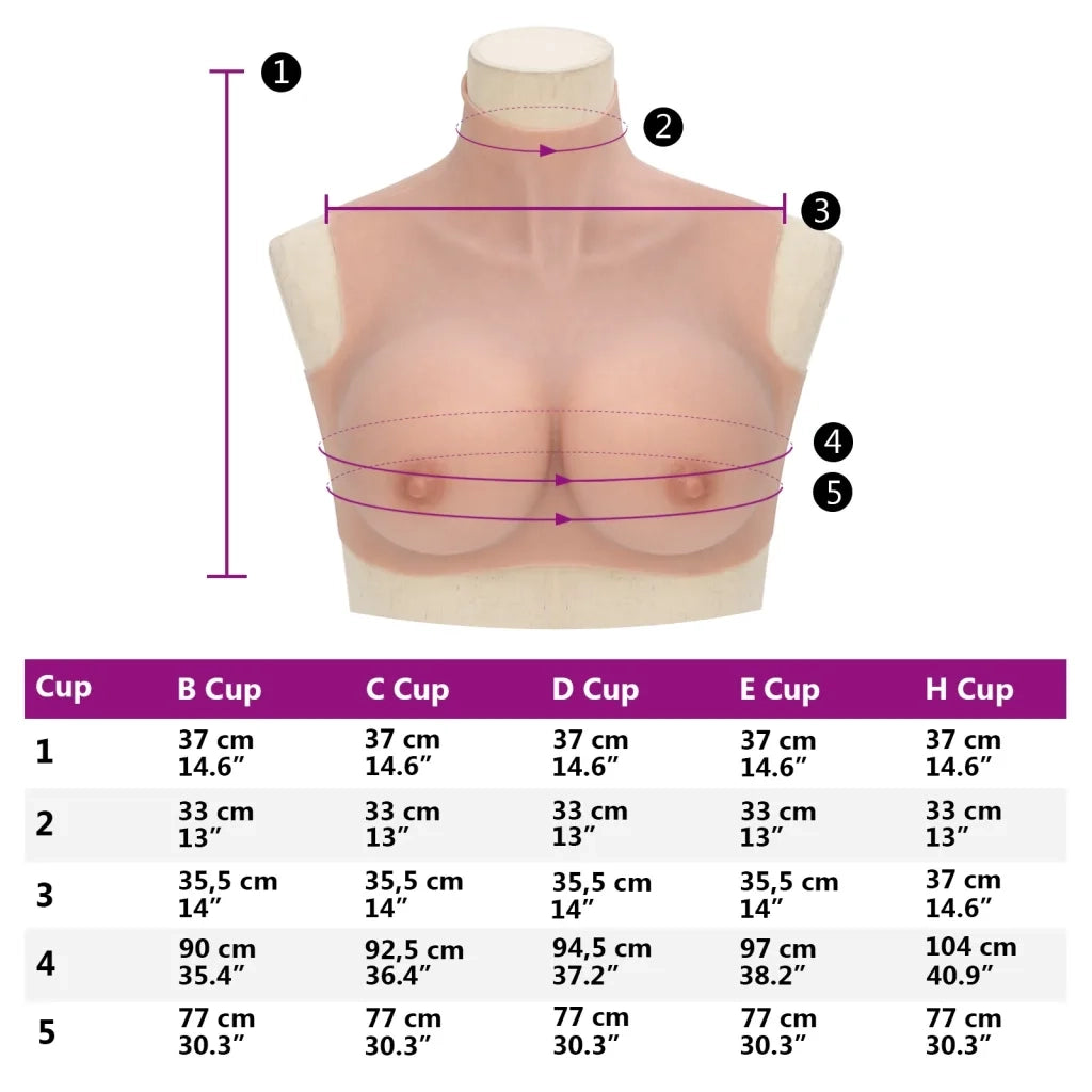 Corpetto in Silicone Naturale Coppa H CFW4670827