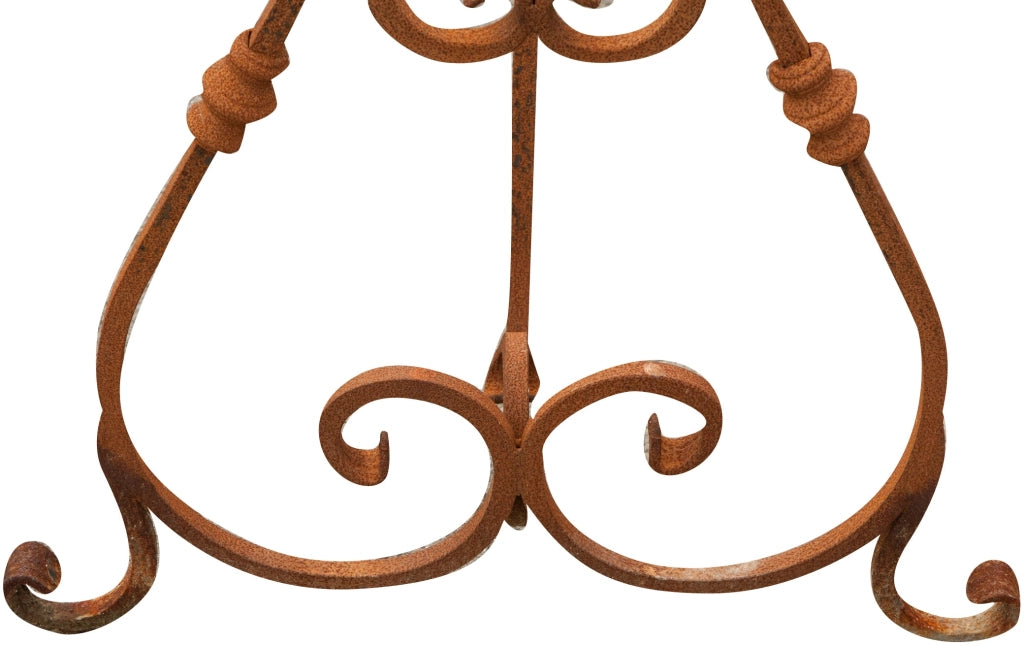 Biscottini Base tavolo in ferro pieno L110xPR50xH74 cm. forgiato mano trattato, Offerta