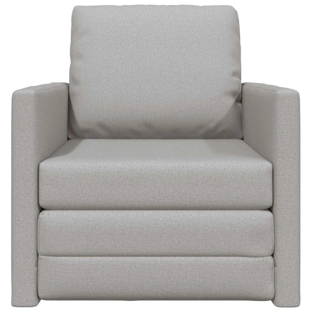 Divano letto | Sof¨¤ letto | Letto singolo Grigio Nuvola 74 x 77 x 81 cm Tessuto