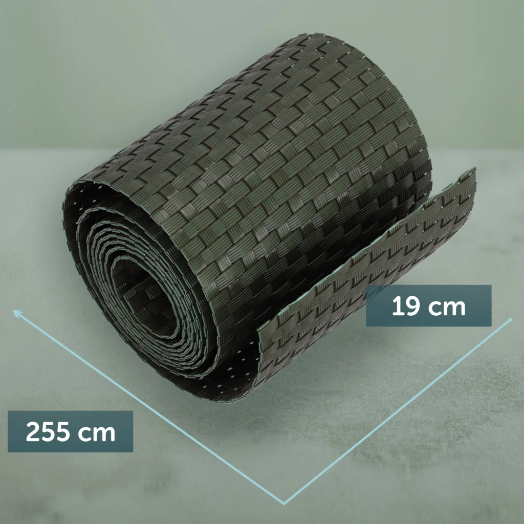 Nastro per recinzioni KADAX verde per pannelli di recinzione 19 cm 2,55 m Copertura per recinzione