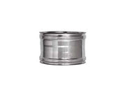RACCORDO PER TUBO ACCIAIO INOX F/F 304 MONOPARETE SPESSORE MM.0,5  FF ø mm.100