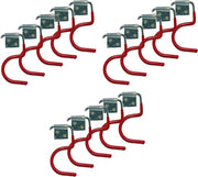 Supporto per attrezzi a muro - Supporto per attrezzi da giardino - Set di spazzole - Organizzazione degli strumenti - Supporto in acciaio