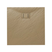 Piatto Doccia 80x80x2 6 CM Quadrato Tortora Effetto Pietra mod. Blend