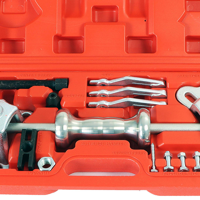 Set estrattore per cuscinetti mozzi ruota 4 e 5 fori con martello scorrevole