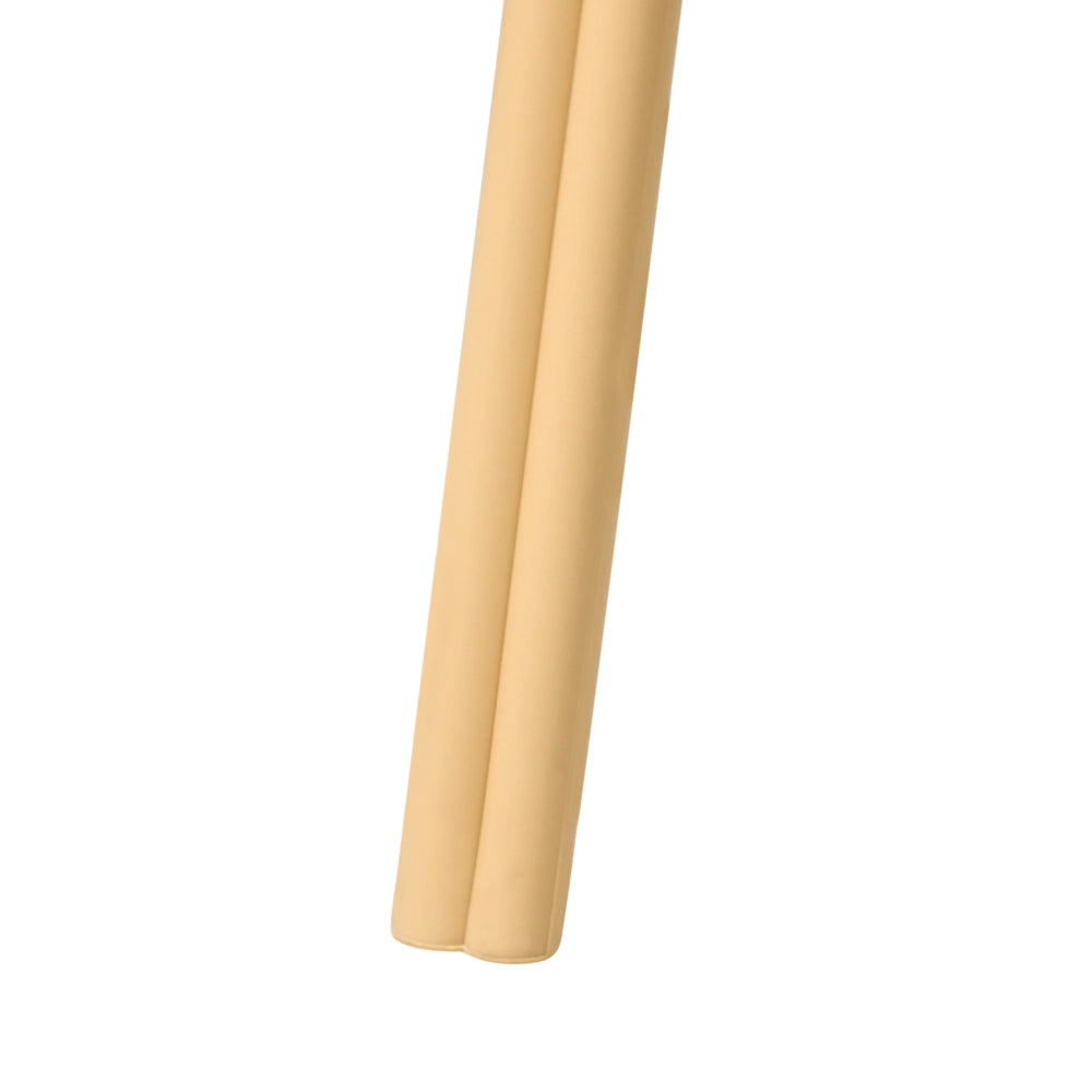 Set di 4 sedie da giardino beige in polipropilene leggero resistente alle intemperie in plastica per interni e per esterni moderno