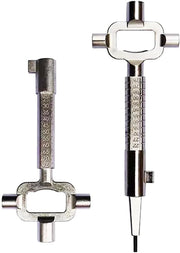 Chiave a Serrature 2 Pezzi - Chiave Universale - Chiave da Architetto - Chiave per Scatole a Scatto - Chiave per Cilindri a Inserimento - Chiave a Zanzara, 20 cm/14 cm
