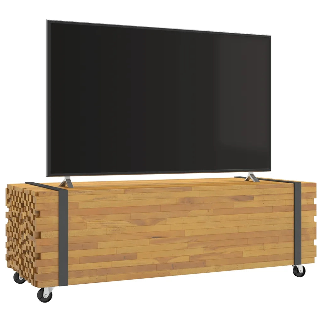 Tavolino da Salotto-Tavolino da soggiorno-Tavolo 110x45x35 cm in Legno Massello di Teak