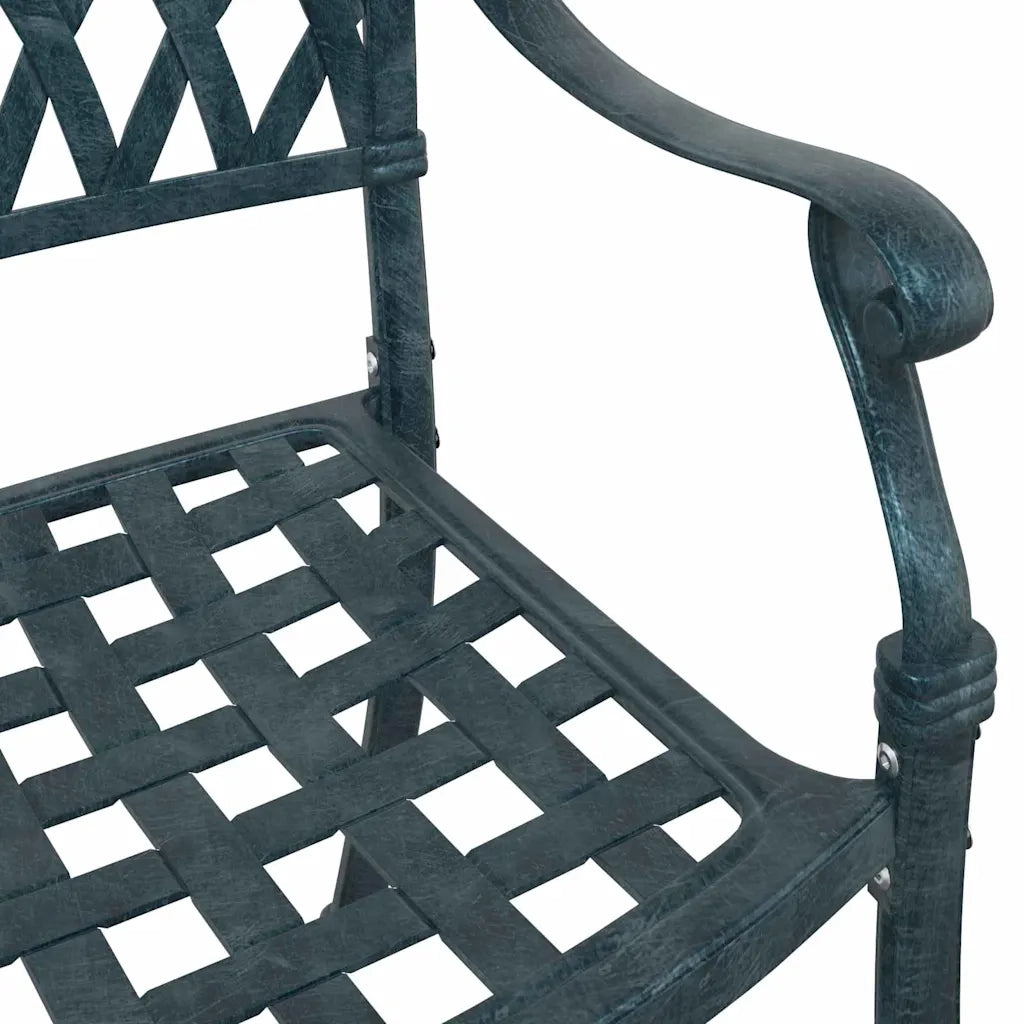 Sedia da Giardino 2 pz | Sedie da Esterno Verde 56 x 55 x 92.5cm Alluminio