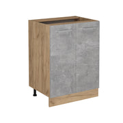 Vicco Mobiletto base cucina Calcestruzzo 60 cm senza piano di lavoro