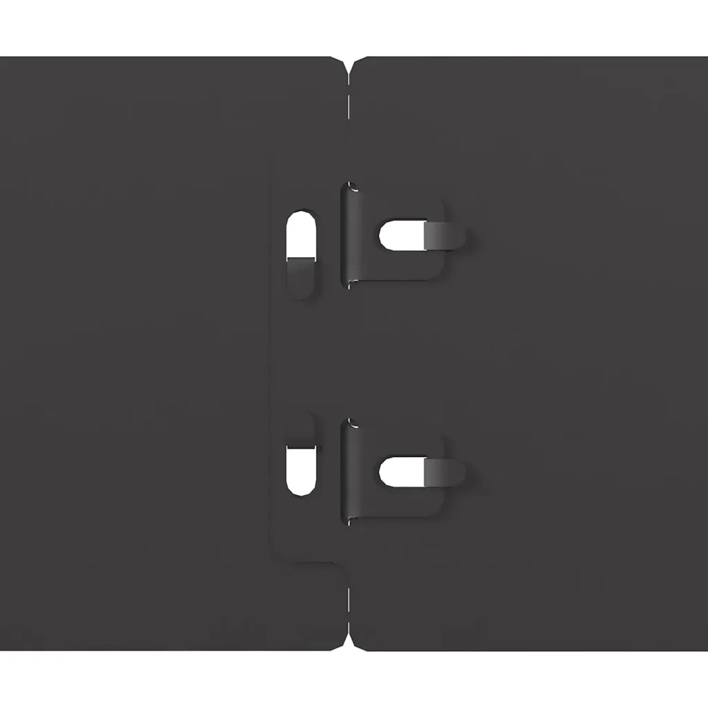 vidaXL Bordure per Prato 10 pz Nere Acciaio Laminato a Freddo