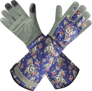 Manopole in pelle per lavoro esterno - Resistenti alle spine - Palme spesse - Lunghe maniche - Protezione per avambraccio - 1 coppia/pezzo.
