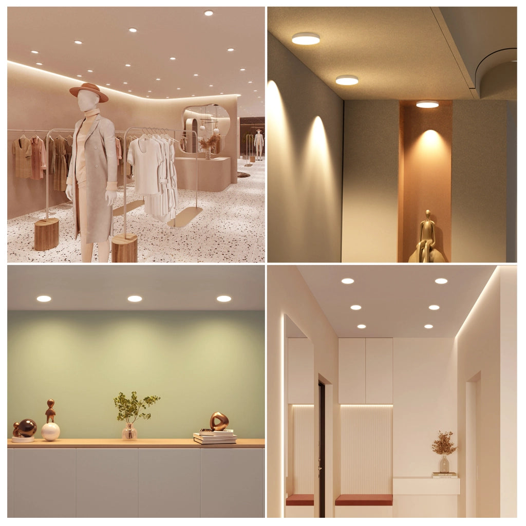 ZMH Lampadine GX53 74x25 mm Ultra Piatta Luce Calda 3000K 5W per Lampade da Sotto Unità Non Dimmerabile Confezione da 2