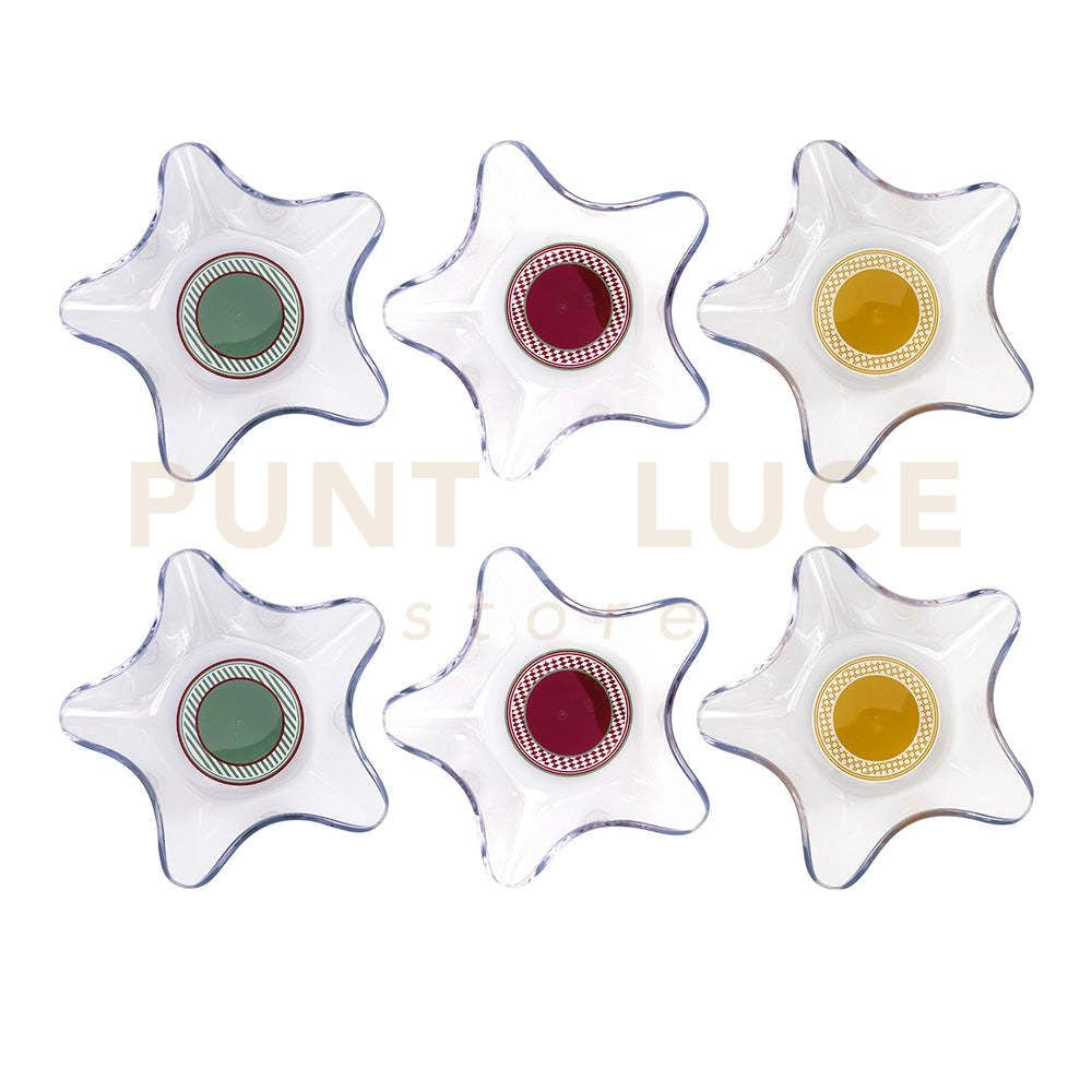 CIOTOLINE SOFT NATALIZIE IN CRISTALLO ACRILICO DECORATO DISEGNO JOY SET DA 3