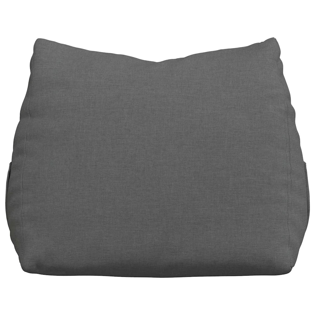 Cuscino per Schiena Grigio scuro 45 x 20 x 35 cm Tessuto