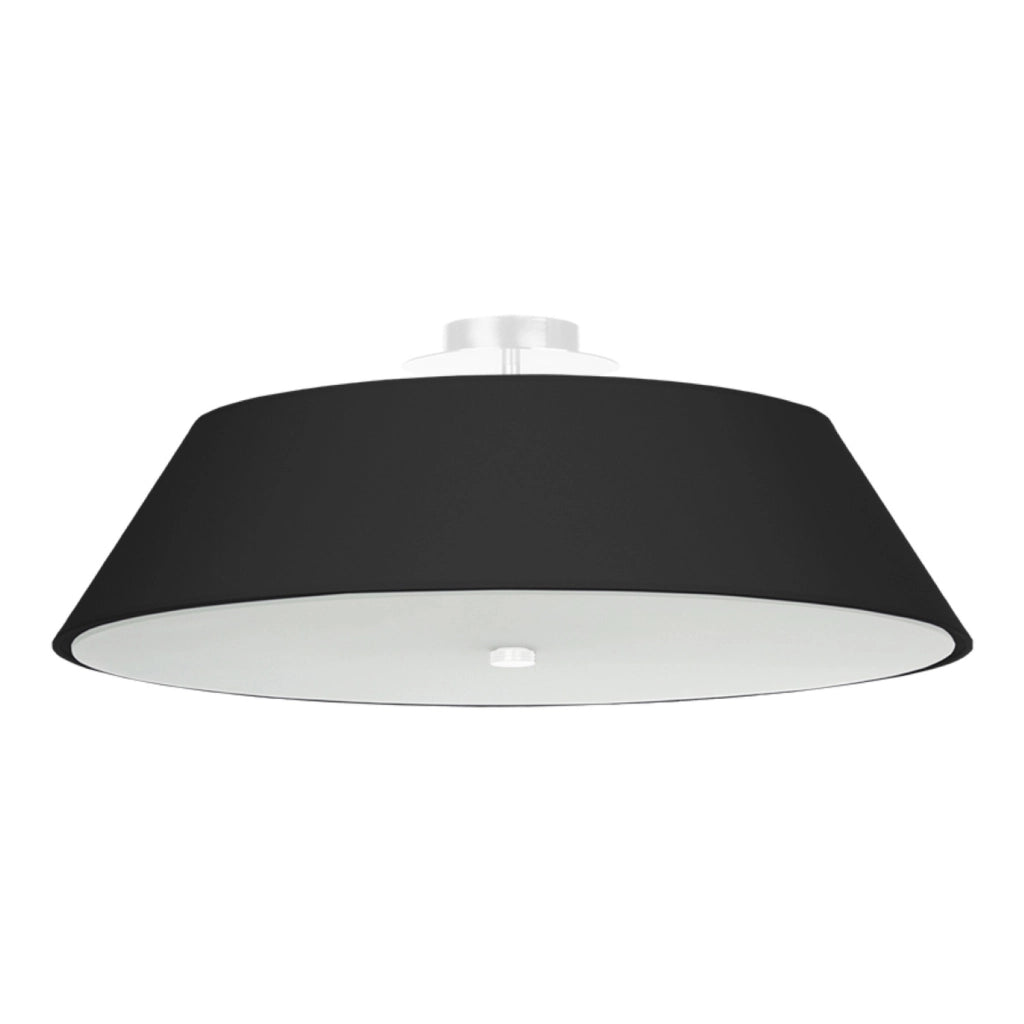 Plafoniera Serie VEGA 2BM Nero 60x60x25 cm 5x15W LED E27