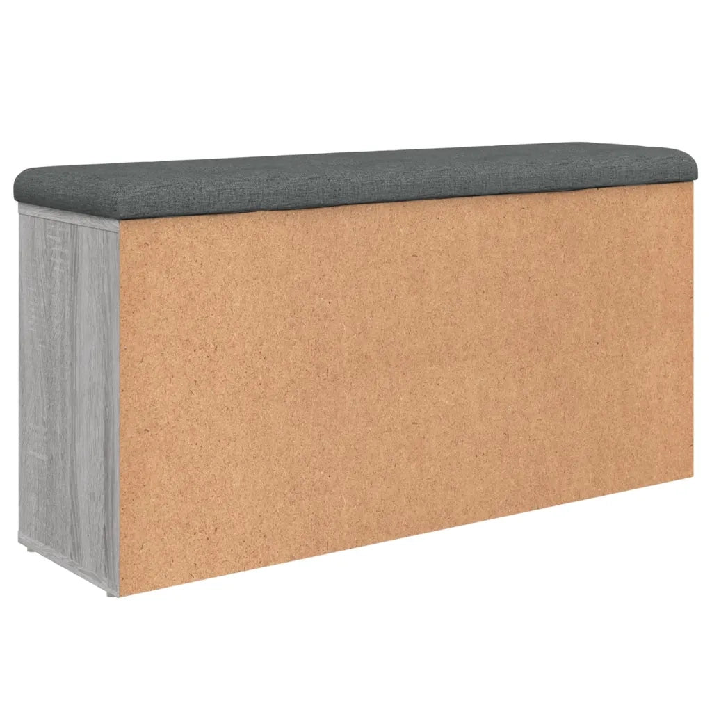 Panca Porta Scarpe-Sgabello-Panca Scarpiera Grigio Sonoma 102x32x50 cm Legno Multistrato 133290