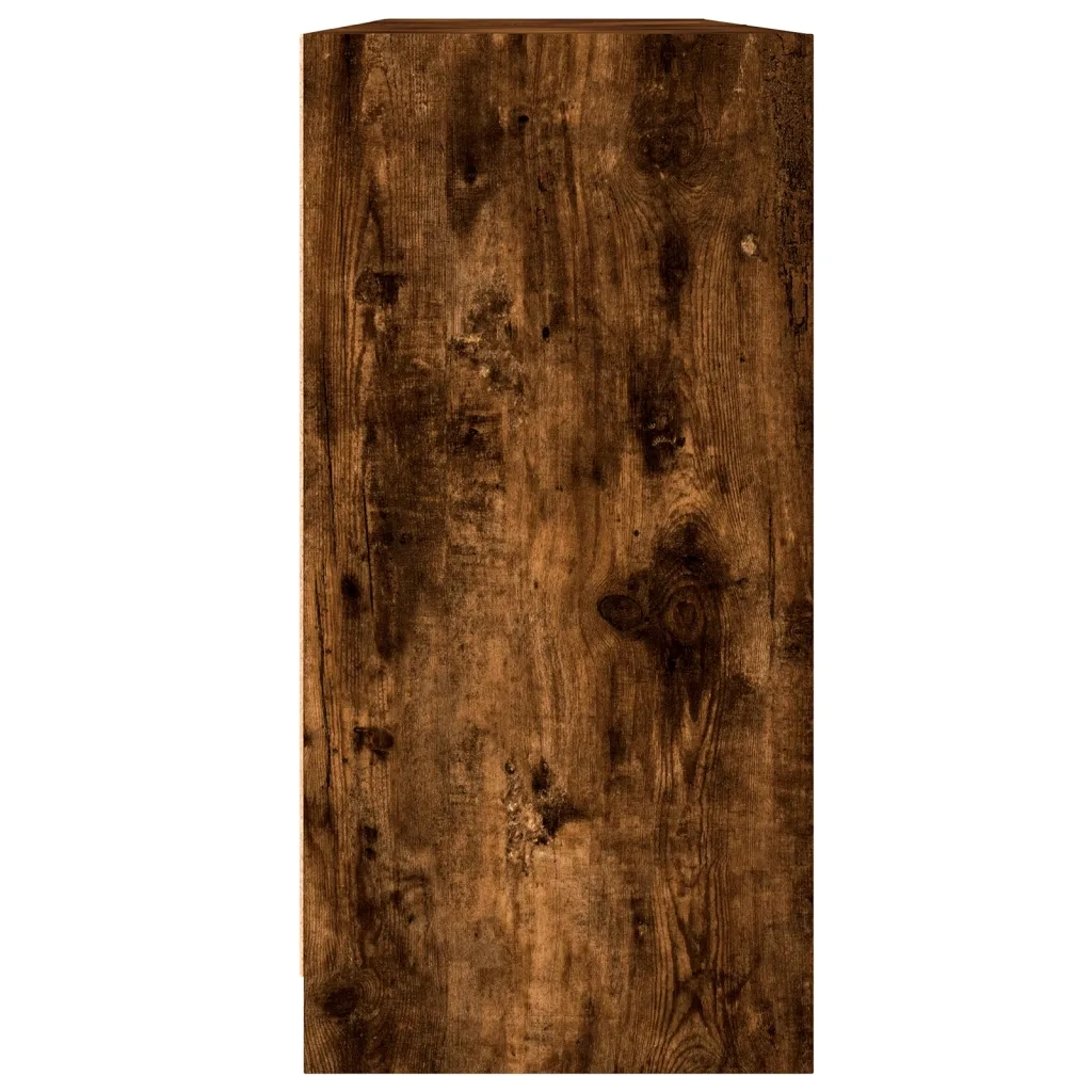 Libreria con Ante Rovere Fumo 204x37x75 cm in Legno Multistrato 3206535