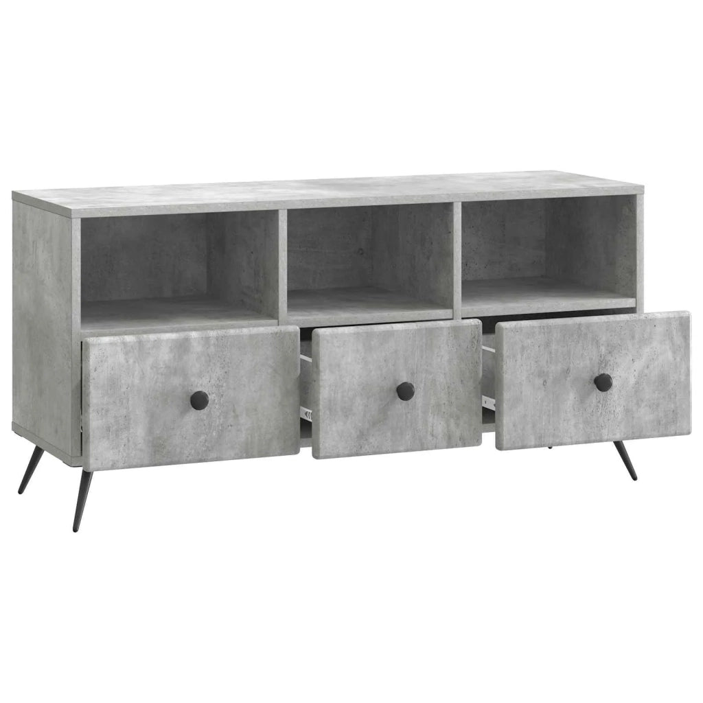 Mobile TV con cassetto Grigio Cemento 102 x 34,5 x 50 cm