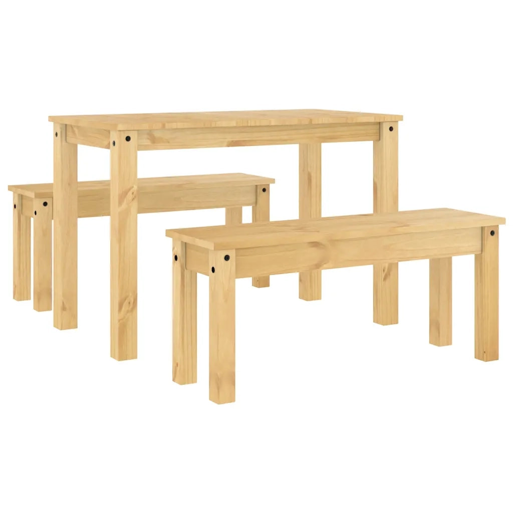 Set da Pranzo 3 pz PANAMA in Legno Massello di Pino 3345164