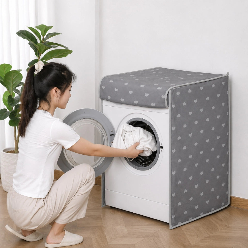 Telo Coprilavatrice Impermeabile 58x62x85 cm con Cerniera Lavabile 59380
