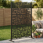 Pannello Privacy da Giardino in Metallo ¨C MINIMAL ¨C 183x116 cm, Balcone, Patio, Divisorio