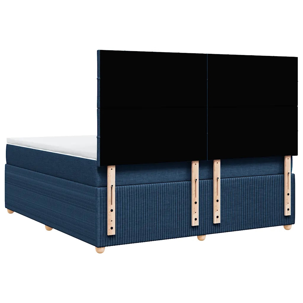 Giroletto a Molle con Materasso Blu 180x200 cm in Tessuto 3294441