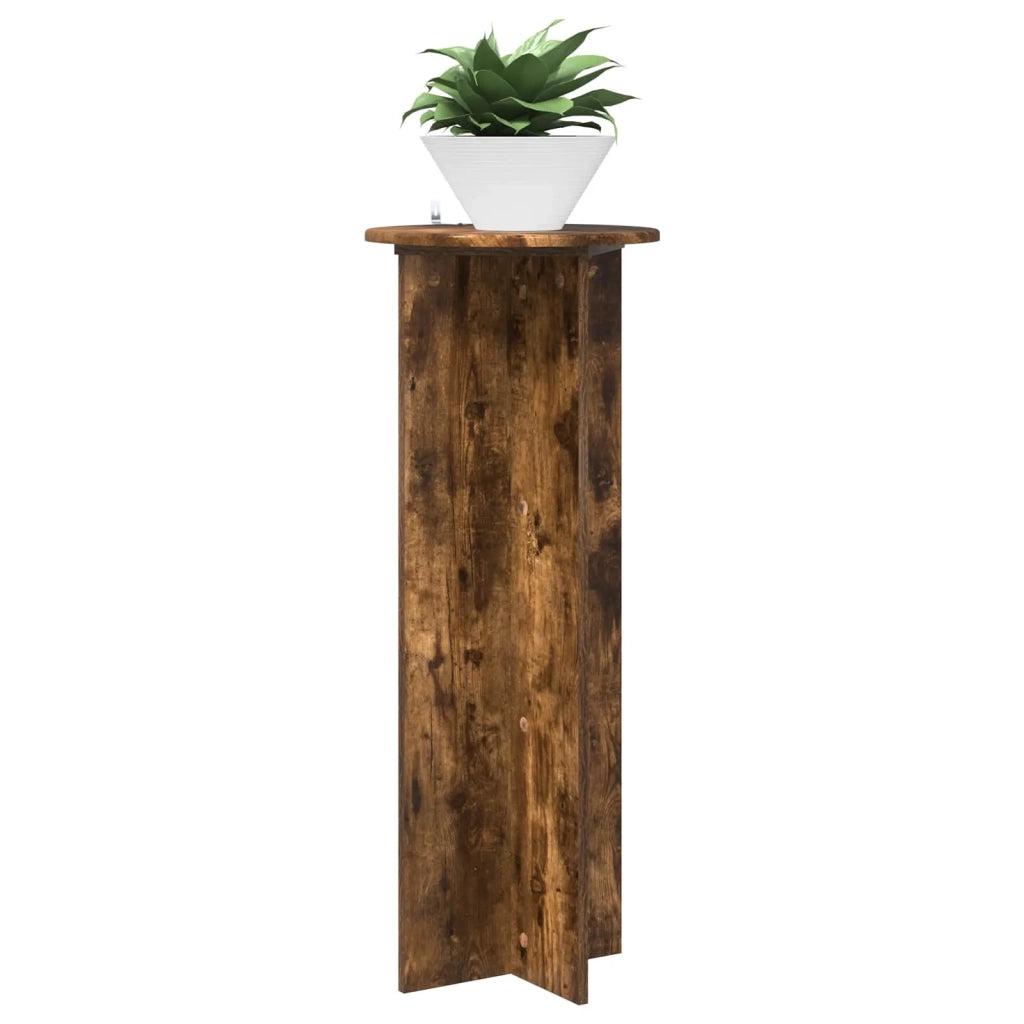 Supporto per piante | Sostegno per piante 2 pz Rovere Fumo ?40 x 100 cm