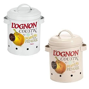MAURY'S CONTENITORE  IN LATTA PER LA CIPOLLA 14XH20 CM ASSORTITO
