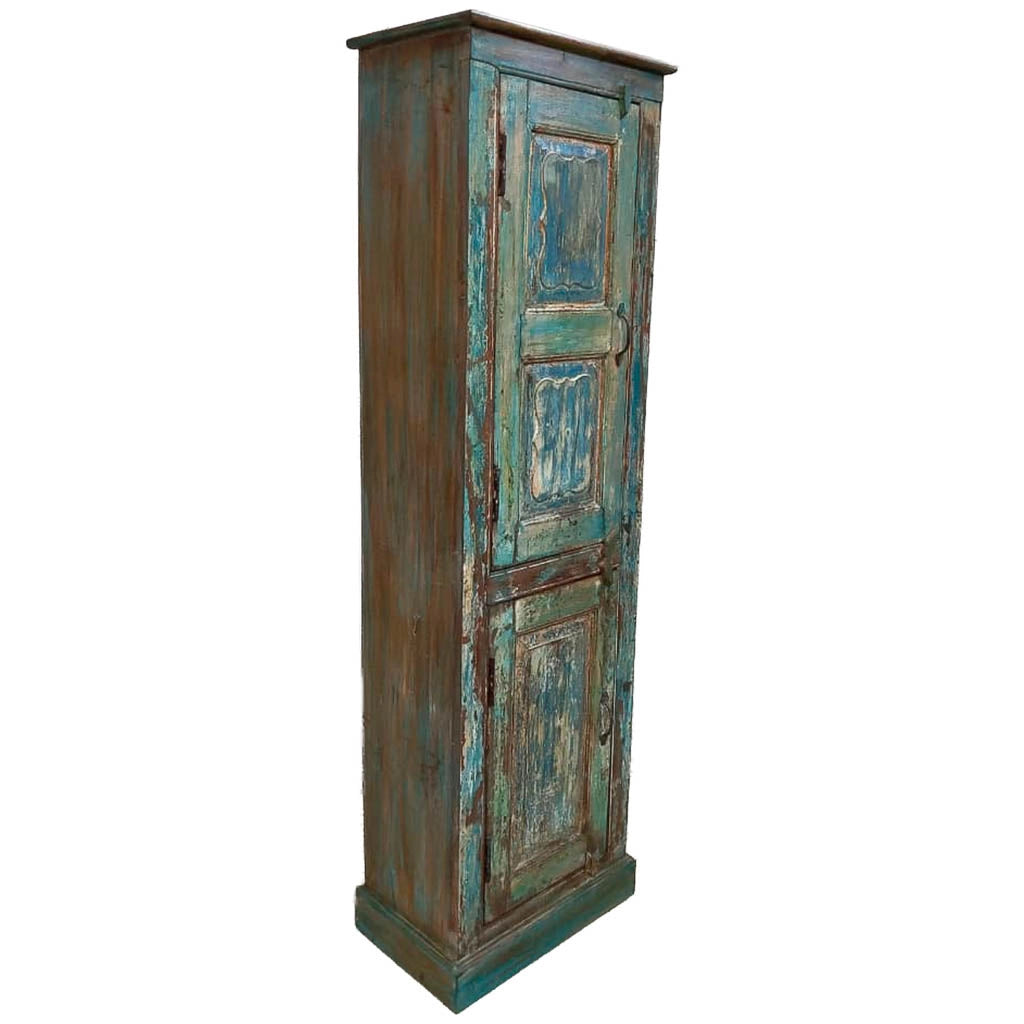 Credenziale in legno artigianale 57x36x191h cm