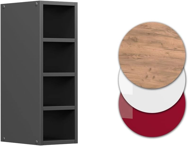 Pensile R-Line, Antracite, 20 cm, per la libera combinazione all'interno di sistemi cucina modulari