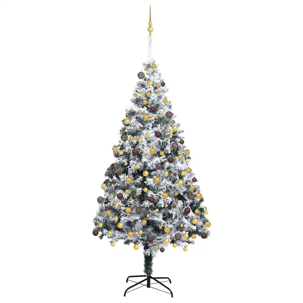 Albero di Natale artificiale con 300 LED Bianco 180 cm 3396959