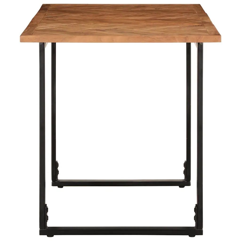 Tavolo da Pranzo 140x70x75 cm in Legno Massello di Acacia 373617