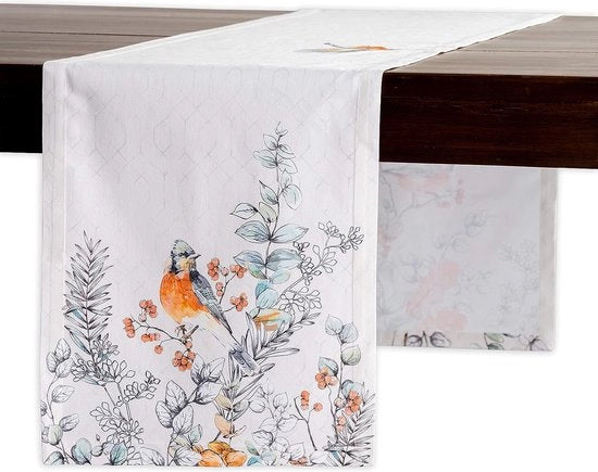 Tavolo da pranzo shabby chic in cotone 100% (50x150 cm) | Ideale per le feste, il pranzo e la decorazione