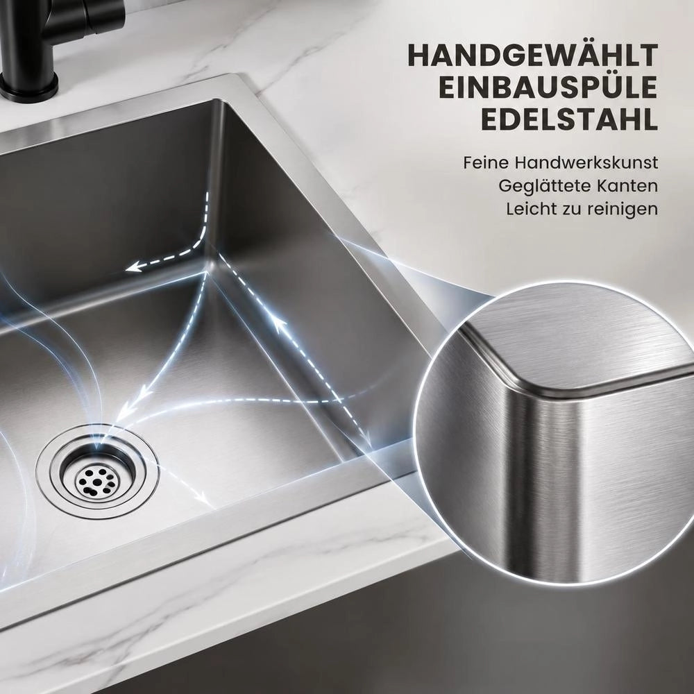 Handmade Stainless Steel Built-in Sink