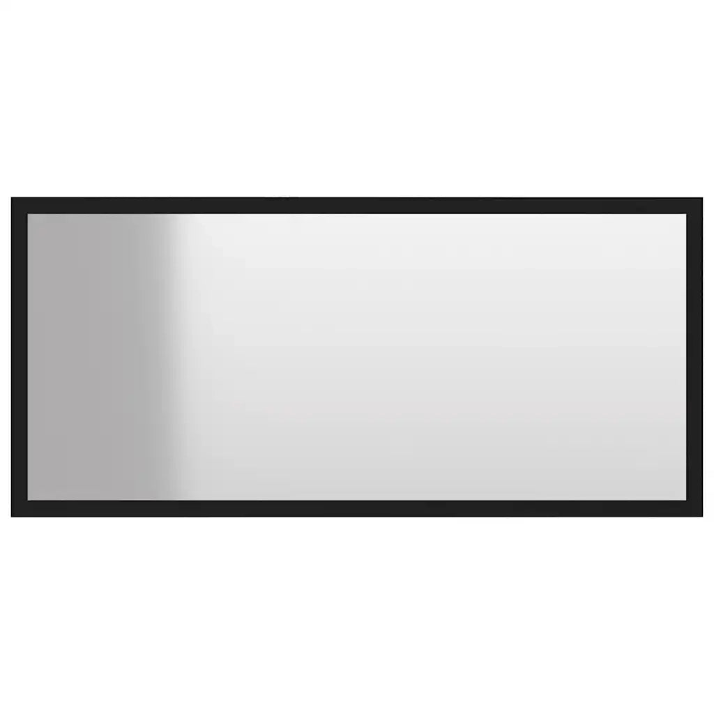Set Mobili da Bagno 2 pz Nero in Legno Multistrato 804882