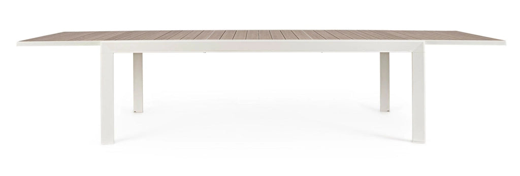 Tavolo Allungabile da Esterno 220-340x100x75h cm in Alluminio e Polywood Belmar Vapor