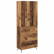 Credenza | Madia | Buffet da pranzo | Armadio da pranzo Legno vecchio 69,5 x 34 x 180 cm Legno multistrato