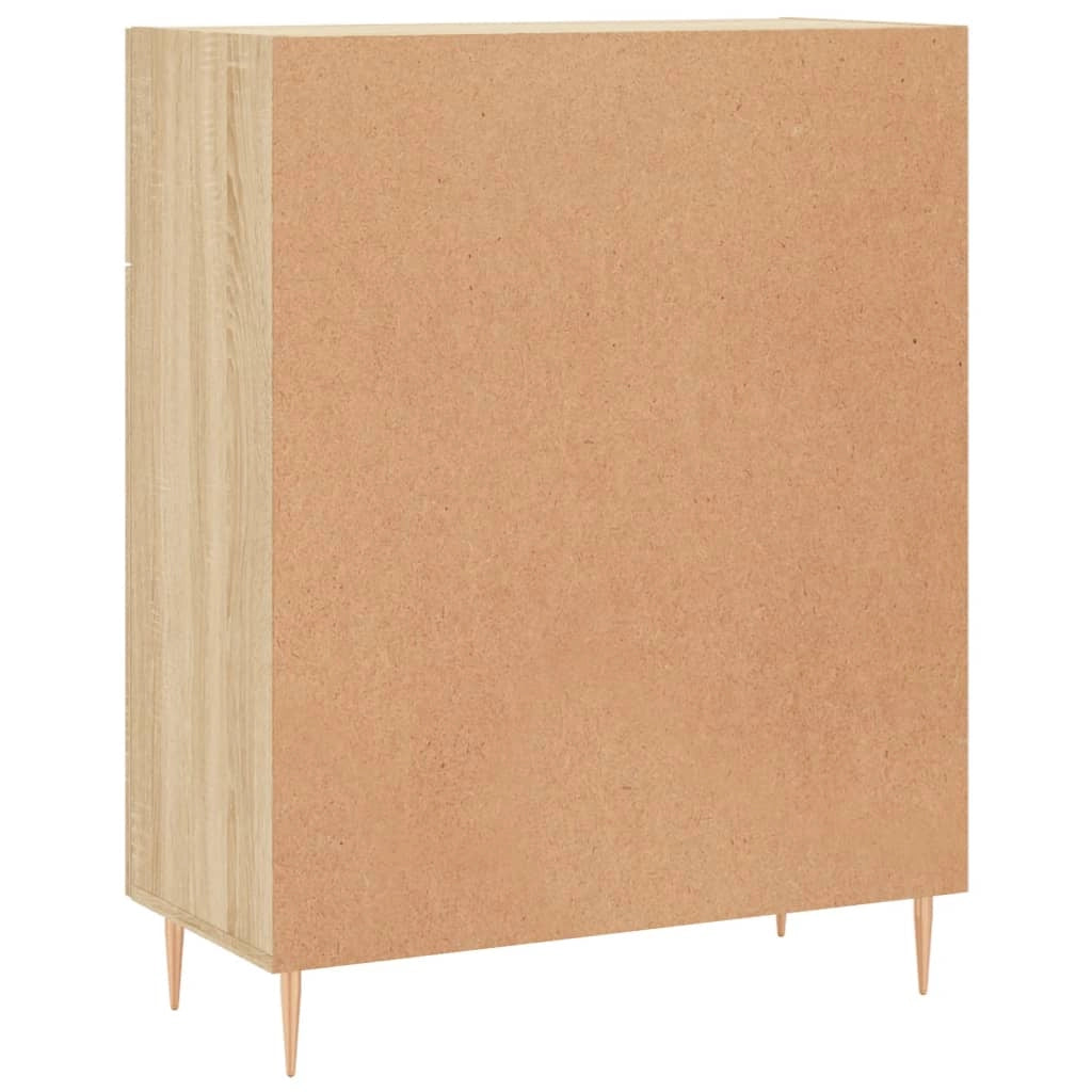 Buffet credenza cassettiera armadio mobile contenitore organizer cucina soggiorno rovere Sonoma 69,5 x 34 x 90 cm legno ingegnerizzato marrone 02_0031667