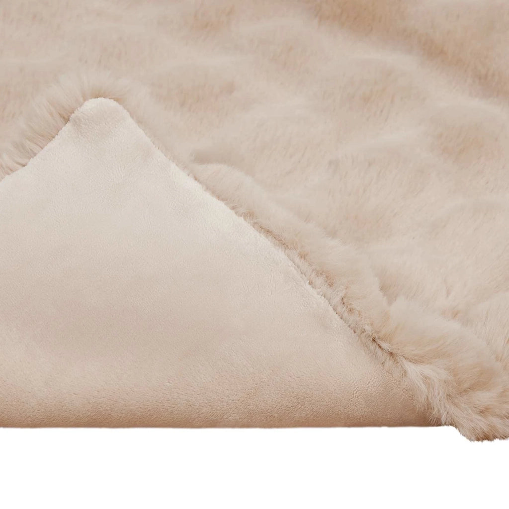 Coperta antiscivolo in sintetica di coniglio Olite 4 pcs Beige 42021790